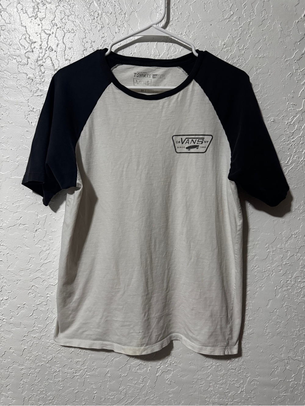 Vans Mens CA / NY Since 1966 Raglan Tee Navy & White